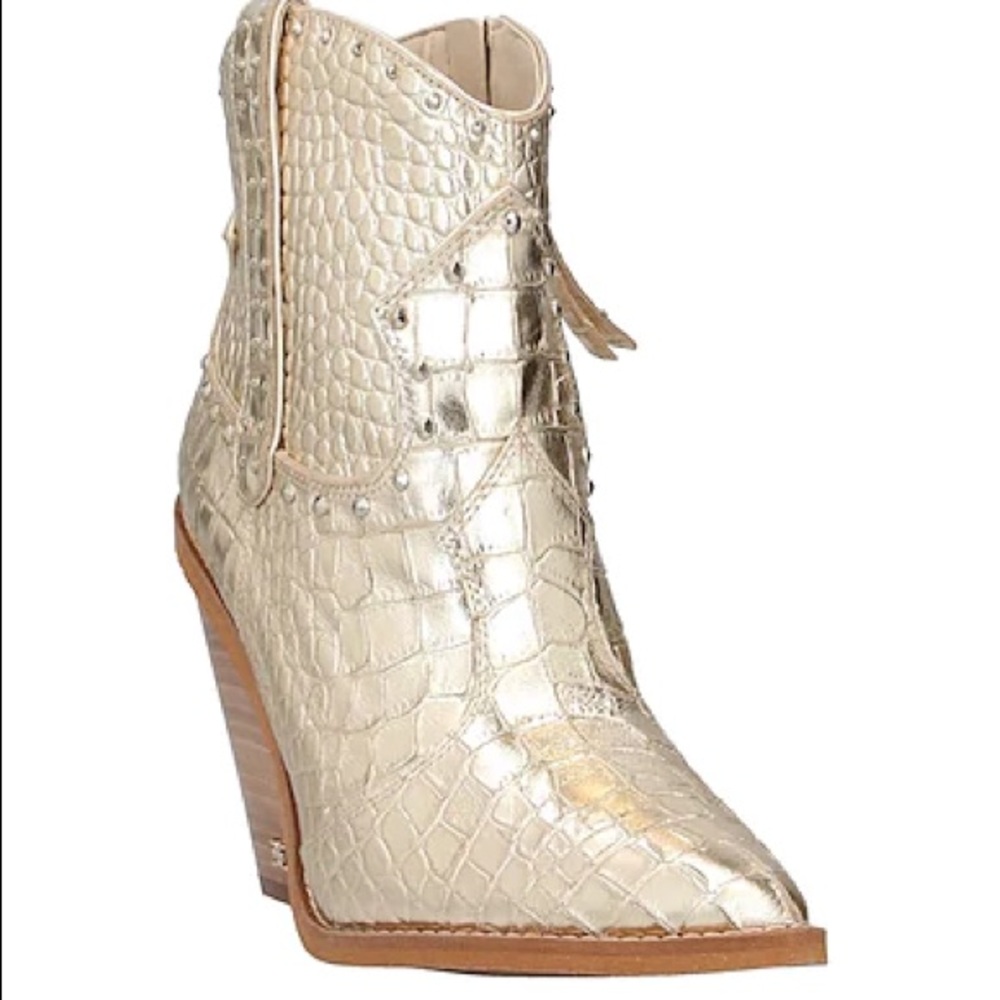 NOT FOR SALE__Sam Edelman Gold Ankle Boots!
